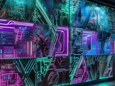 金属朋克科技艺术墙，科技与朋克文化的完美融合